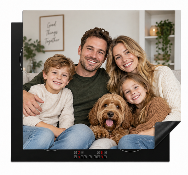 Eigen foto op Inductiebeschermer