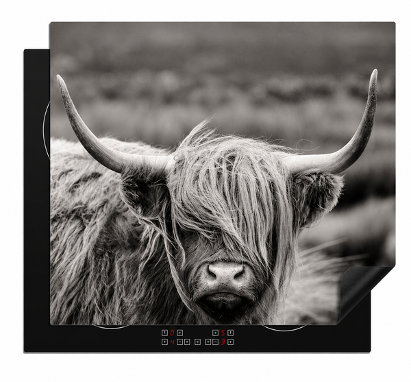 Inductiebeschermer - Highlander Black and White