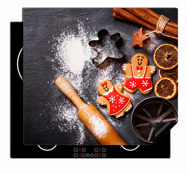 Inductiebeschermer - Gingerbread Men