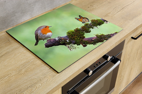 Inductiebeschermer - Vogel en Vlinder