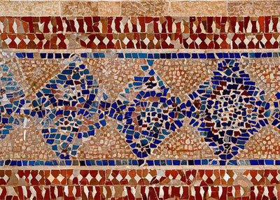 Inductiebeschermer - Donkere Marokaanse Mozaïek 71x52 cm