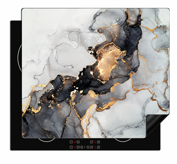 Inductiebeschermer - Abstract Marmer