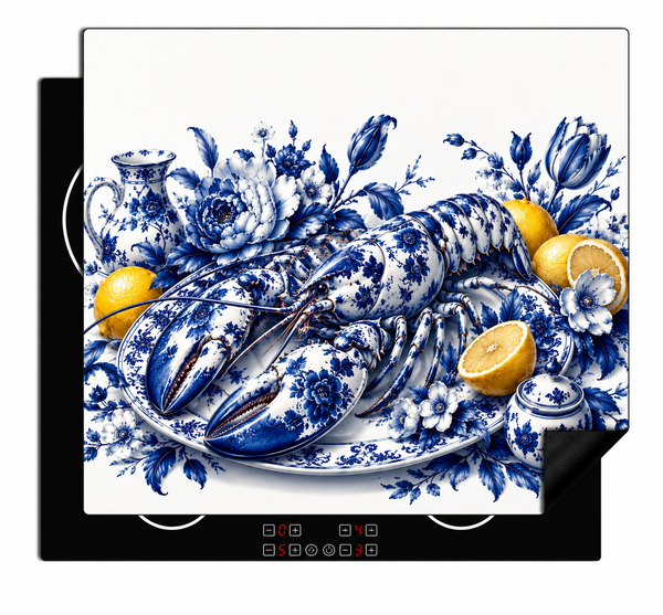 Inductiebeschermer - Delfts Blauw Lobster