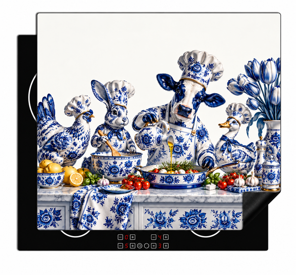 Inductiebeschermer - Delfts Blauw Dieren