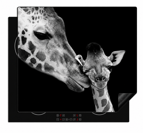 Inductiebeschermer - Twee Giraffen