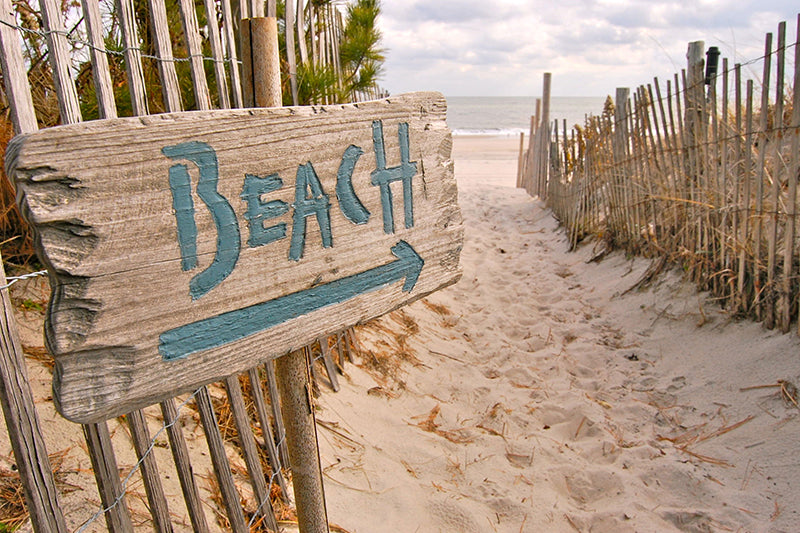 Inductiebeschermer - Beach Sign