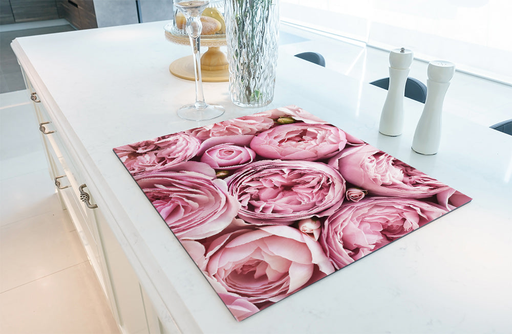 Inductiebeschermer - Roze Tulpen