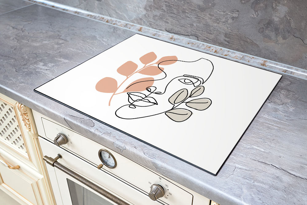 MuchoWow Inductiebeschermer - Inductie mat - Vinyl - Licht - Beige - Kleuren - Kleur - Effen - 80x52 cm - Inductie beschermer MuchoWow Inductiebeschermer - Inductie mat - Vinyl - Licht - Beige - Kleuren - Kleur - Effen - 80x52 cm - Inductie beschermer